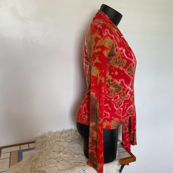 S-Twelve Tie Dye Heart Cardigan - Picture 3 of 6